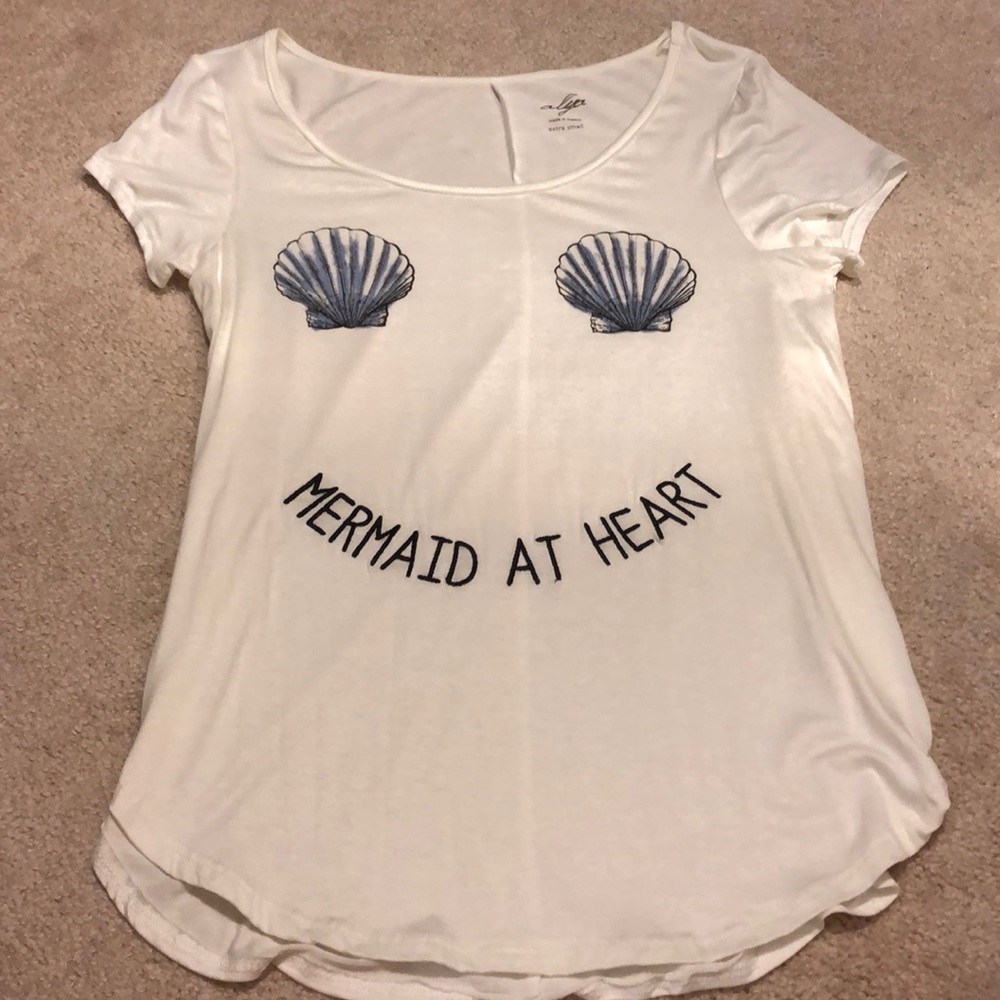 “Mermaid At Heart” Graphic Tee